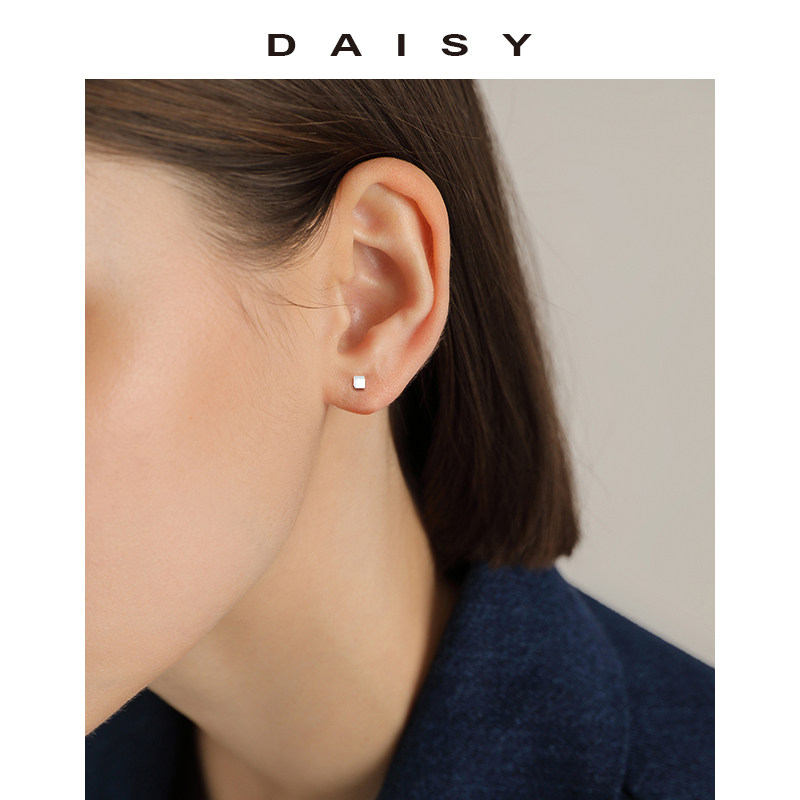 睡觉免摘999纯银几何女小简约耳钉 daisydream耳钉