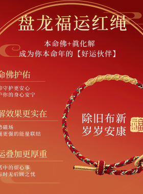 马年十二生肖本命年红绳手链