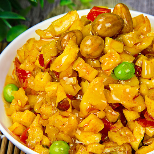 荆香花生酱丁五仁酱菜脆萝卜丁红油萝卜干下饭菜咸菜开味腌菜9斤 - 图0