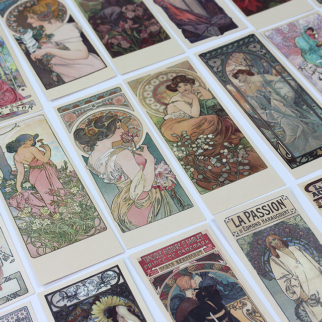 Mucha Mucha bookmarks 50 classic paintings