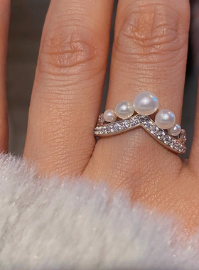 珠宝级饭真钻石水滴婚戒戒指