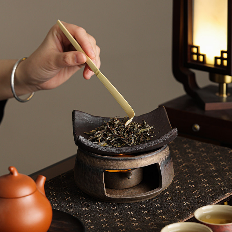 日式粗陶烤茶炉陶瓷茶叶提香器蜡烛加热烤茶烤雪松烘烤炉熏香炉,淘宝优惠券,粉丝福利购,淘宝优惠卷