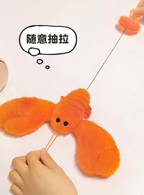 可爱橙色打工小龙虾毛绒包挂