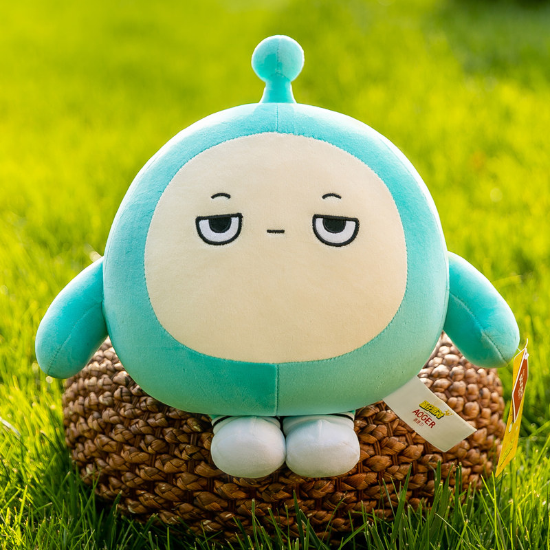 蛋仔派对公仔黑色蛋仔派对公仔毛绒玩具玩偶娃娃周边抱枕儿童摆件同款立体