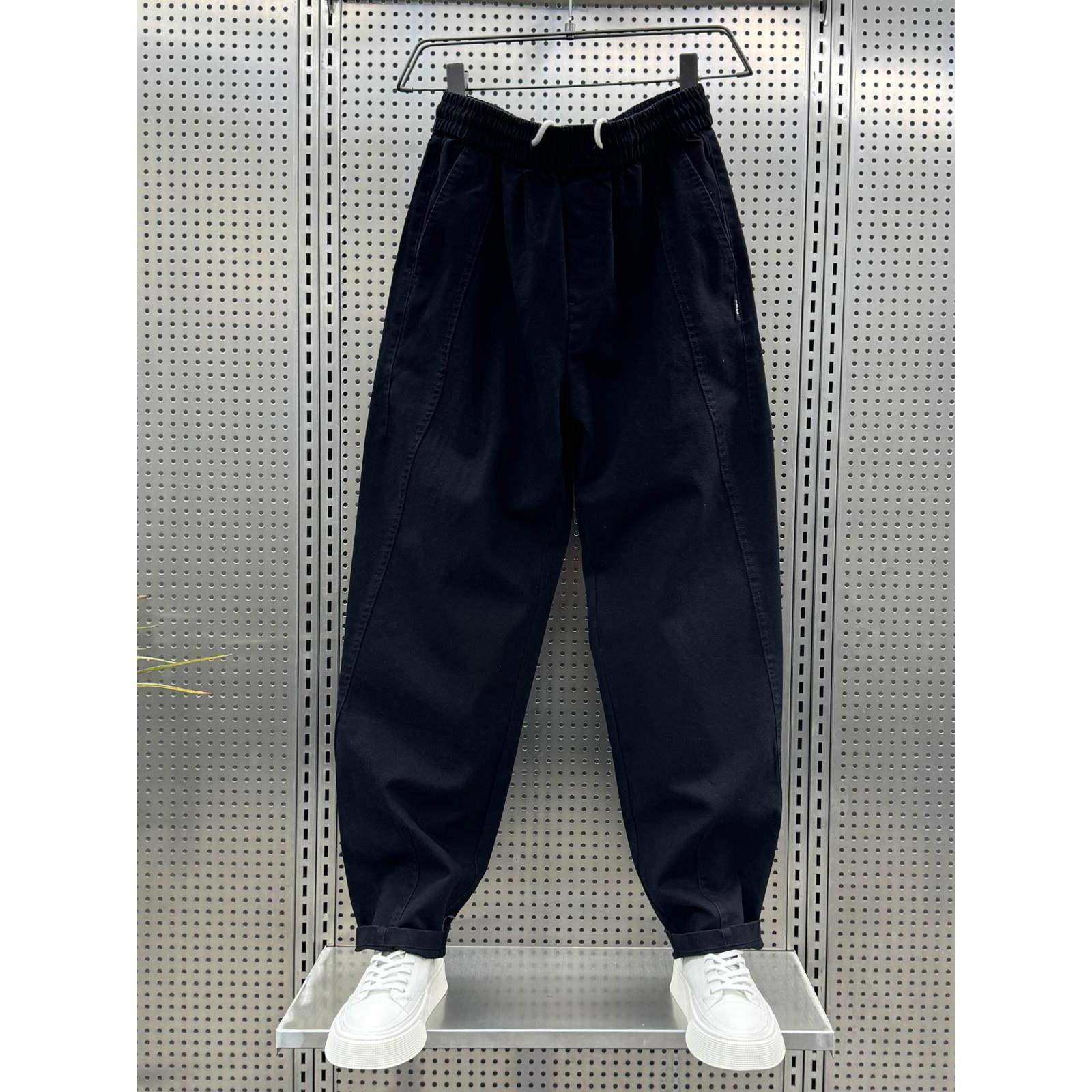 Mostarsea~秋冬拼接工装哈伦裤男宽松百搭痞帅休闲裤弯刀直筒裤潮,淘宝优惠券,粉丝福利购,淘宝优惠卷