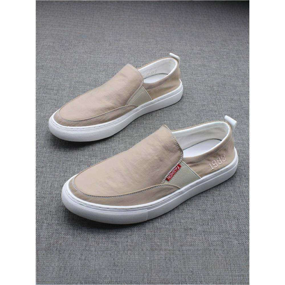 〖MessContiy Tsmr〗好脚感会说话~一脚蹬帆布鞋男百搭透气乐福鞋,淘宝优惠券,粉丝福利购,淘宝优惠卷