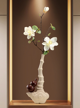 细长陶瓷花瓶插花器乔迁装饰