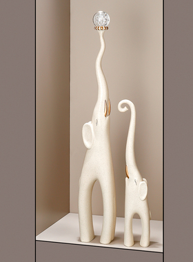 入户进门玄关招财大象摆件