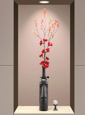 创意人物花瓶摆件高级感小众装饰