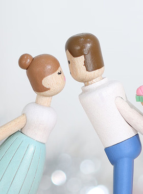 森活木趣音乐盒八音盒木质可旋转婚礼新婚结婚礼物送新人新娘闺蜜