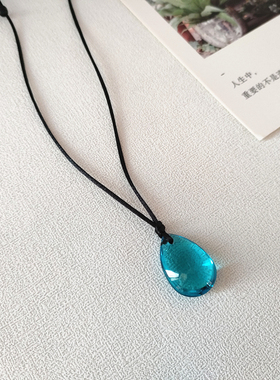 粉黄紫水晶吊坠情人姐妹项链饰品