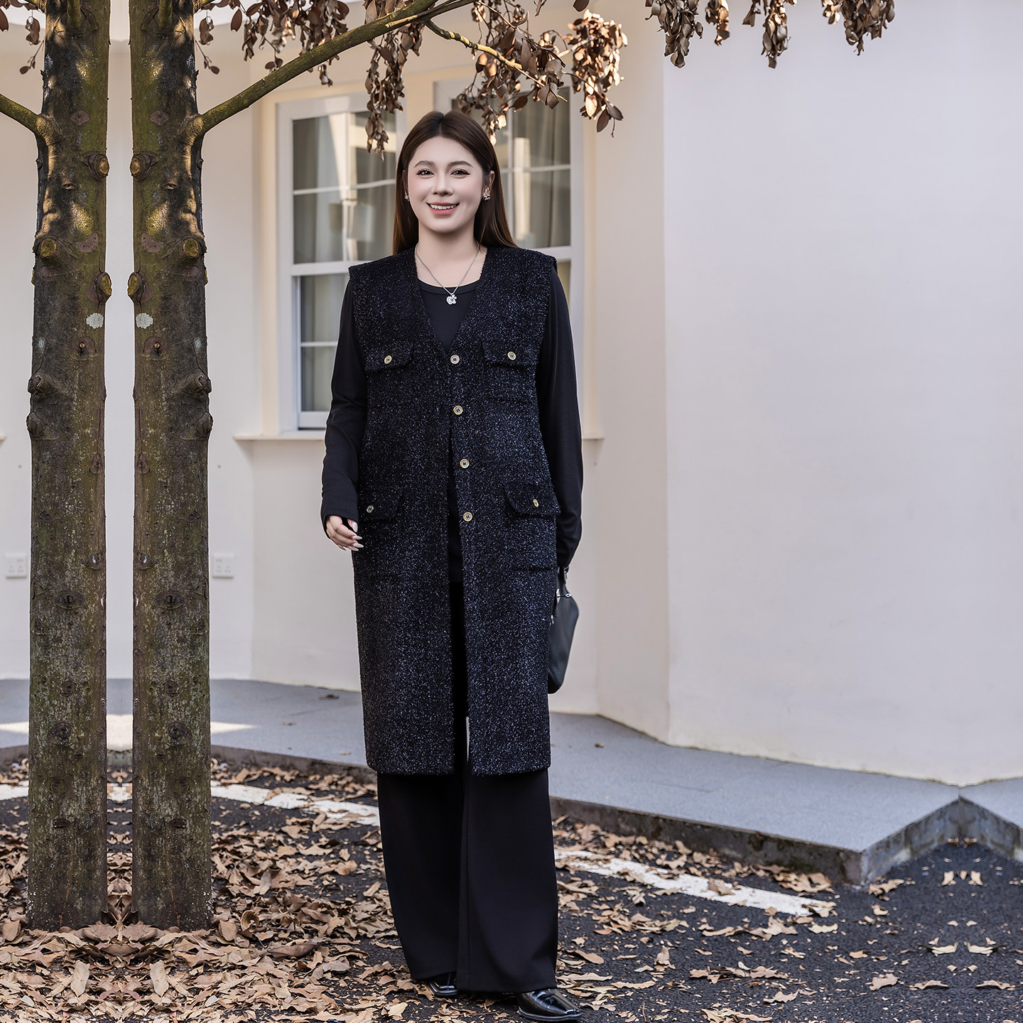 轻奢大码马甲女小香风外套2025冬新款200斤胖mm宽松长款外穿马夹,淘宝优惠券,粉丝福利购,淘宝优惠卷