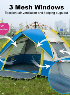 Outdoor Pop Up Tent Waterproof Portable Instant Automatic Ca