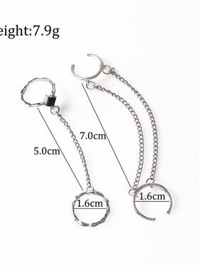 The Korean version of the Ins Wind Chain ring is a simple li