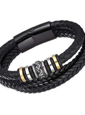 Stainless steel multi-layered handcuffing mens titanium ste