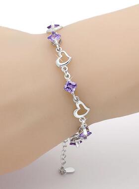 Fast-hand, heart-loving bracelets, Korean silver-plated orna