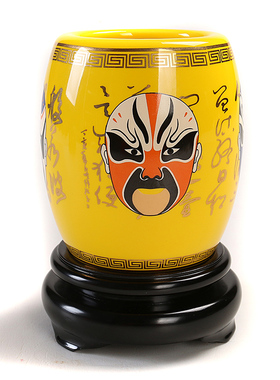 景德镇笔筒京剧国粹脸谱商务摆件