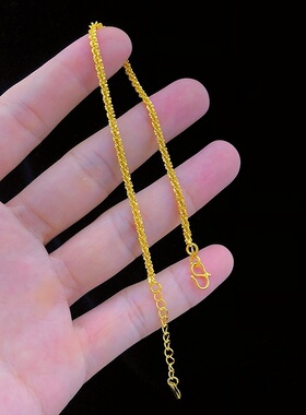 出口欧美跨境外贸越南沙金首饰品毛毛虫手链女轻奢感时尚手串仿金