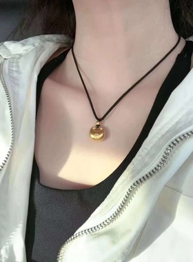 出口欧美跨境外贸金店沙金小金坨吊坠古法福字元宝锁包小胖福挂银