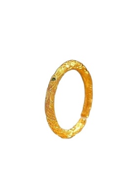 出口欧美跨境外贸哪吒沙金无量乾坤圈开口戒指指环设计爆款情侣