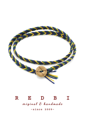 棒球纽扣美式复古手绳