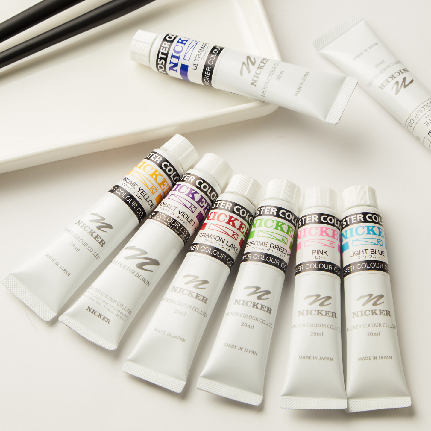 日本NICKER霓嘉广告颜料 宫崎骏水粉颜料 不透明水彩颜料20ml单支,淘宝优惠券,粉丝福利购,淘宝优惠卷