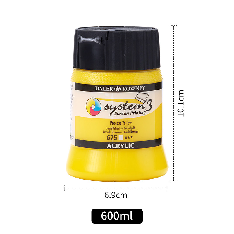 英国进口达拉罗尼乔琴丙烯3 system3丝网印版画丙烯颜料250ml