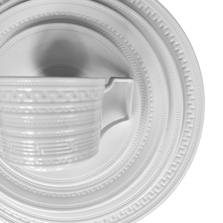 现货WEDGWOOD白色浮雕骨瓷茶杯咖啡杯碟组纯白高档进口骨瓷茶杯 - 图1
