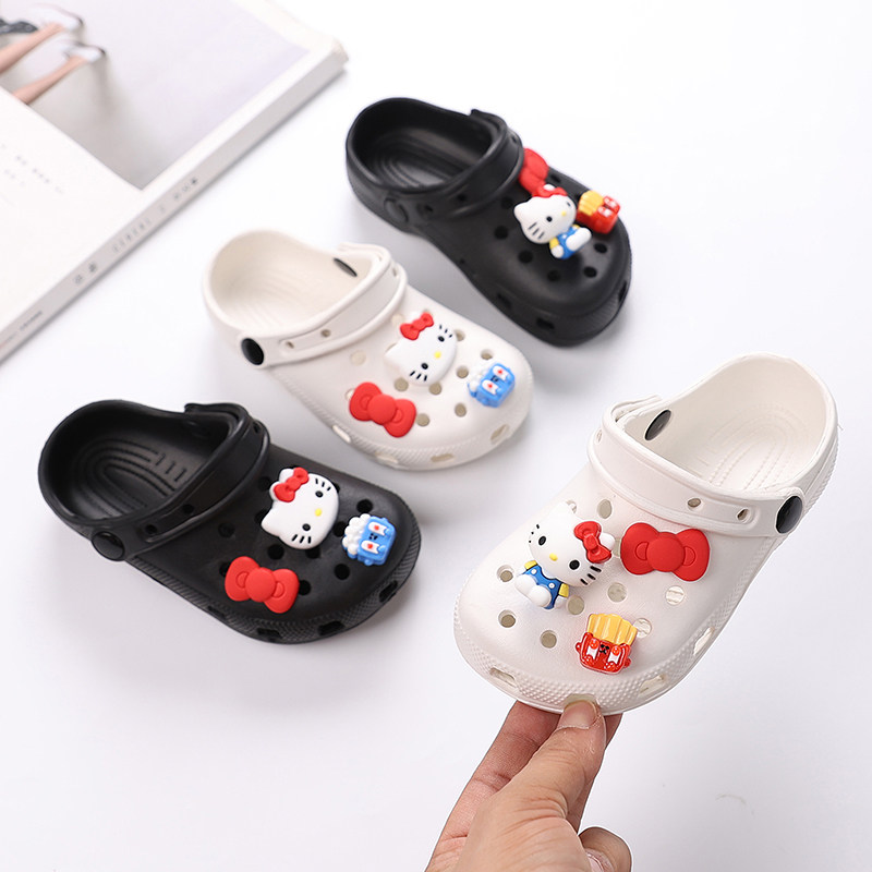 儿童拖鞋洞洞鞋夏女童包头防滑沙滩中大童亲子公主猫咪网红男凉拖,淘宝优惠券,粉丝福利购,淘宝优惠卷