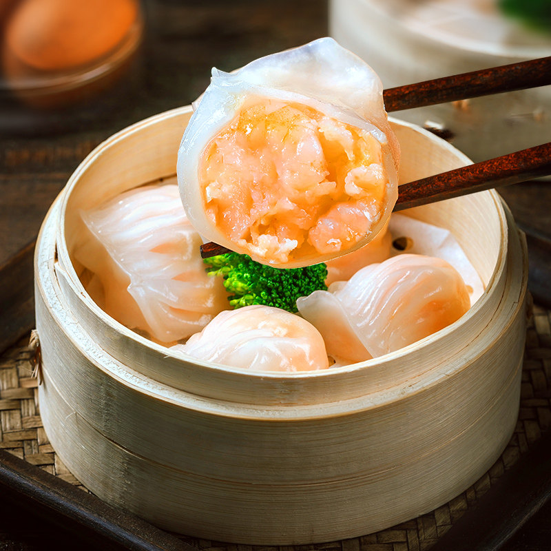 【4袋32只】天海藏水晶虾饺 广式早茶营养早餐大颗粒虾仁晶莹剔透,淘宝优惠券,粉丝福利购,淘宝优惠卷