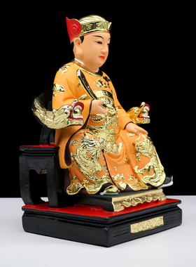 包邮灶君佛像12寸灶王爷神像厨房灶神司命灶爷像树脂工艺品摆件