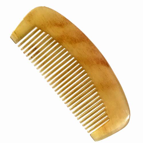 天然羊角梳随身便携小号迷你儿童牛角按摩梳子家用包包梳男女通用 - 图3