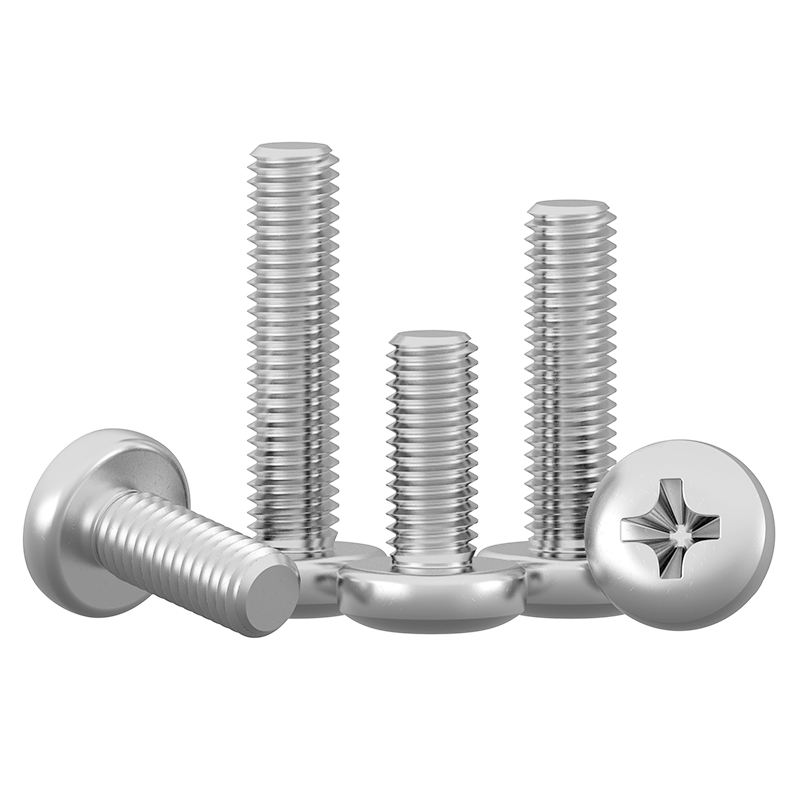 CZ五金304不锈钢十字盘头螺钉M2M2.5M3M4M5M6M810圆头螺丝钉YB818 - 图0