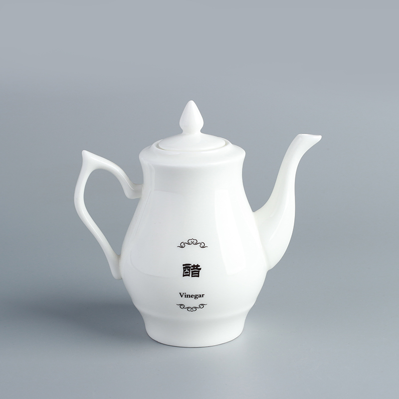骨瓷小醋壶酱油壶中式酱醋壶饭店餐厅专陶瓷用小油壶调味壶 - 图1