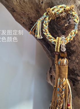 定制中国风包挂车挂葫芦挂件流苏藏式风格中国结玉米节编绳