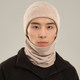 Hansang pure wool hat and scarf all-in-one men's winter cold protection