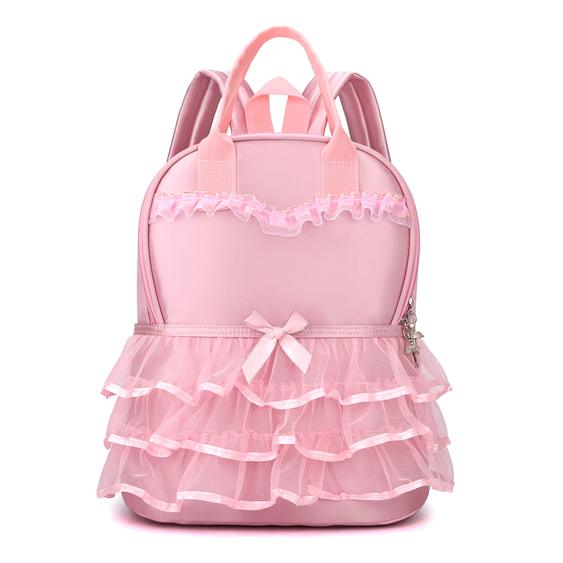 定制舞蹈班跳舞儿童书包女孩可爱粉色双肩包女女童芭蕾专用小背包-图0