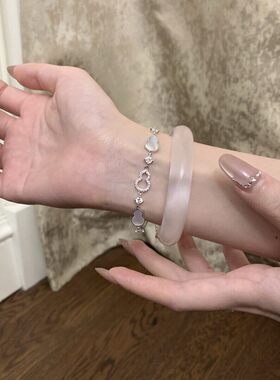 范琦「白月光葫芦」s999纯银手链女轻奢小众设计高级感锁骨链生日