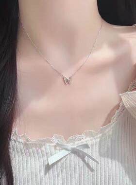 范琦蝴蝶S999纯银项链女款轻奢小众高级2026锁骨链送女友生日礼物
