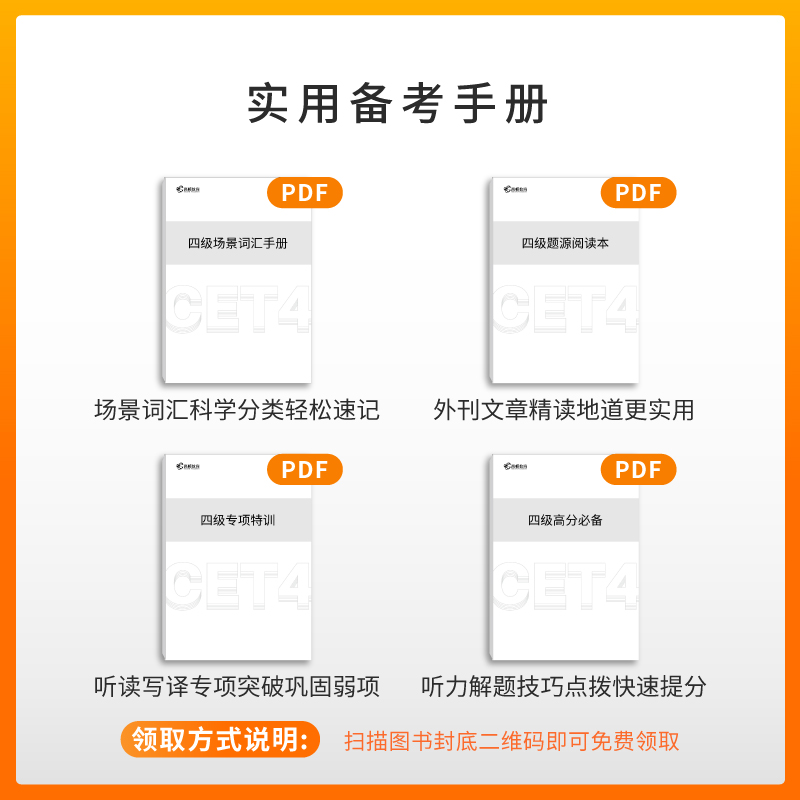 含6月】备考2023年12月四级考试英语真题 英语四级真题试卷历年真题 四六级考试试卷 四级词汇高顿英语四级真题逐句精讲系统课 - 图3