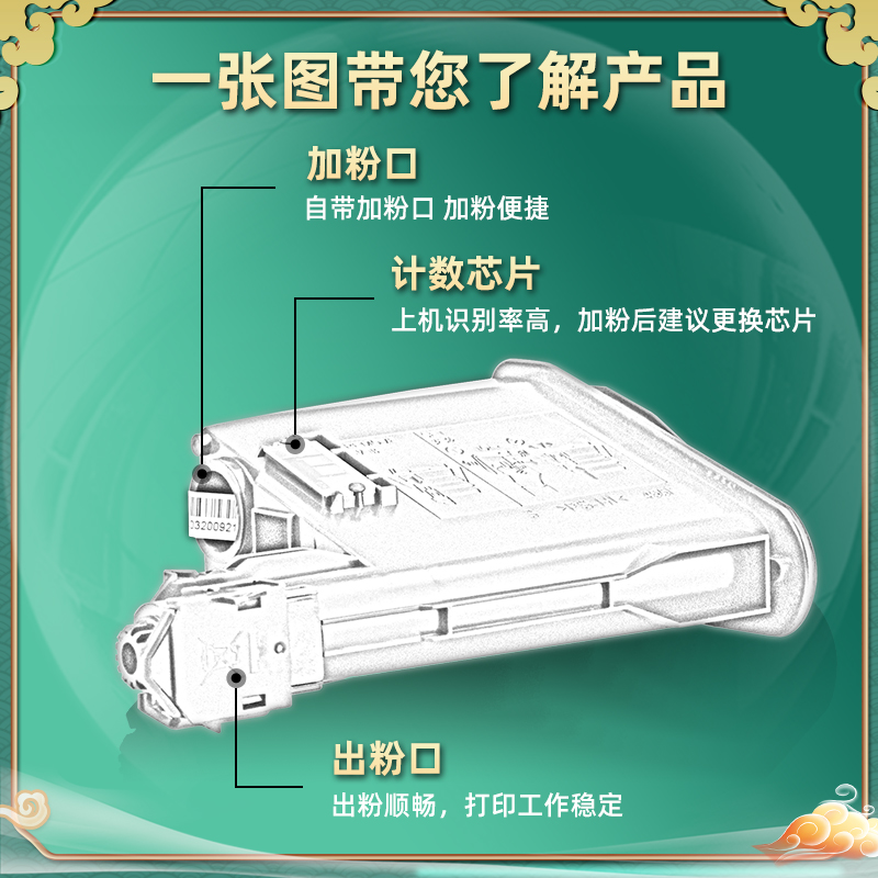 m1520墨粉通用Kyocera京瓷牌ECOSYS复印机M1520H打印粉盒tk1113黑色墨粉组件1003墨盒硒鼓碳盒磨粉粉合墨鼓磨 - 图1