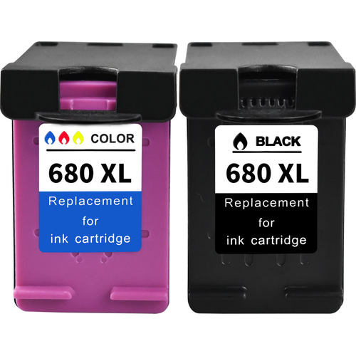 通用HP惠普deskjet ink advantage 2600打印机墨盒680可加墨彩色墨合hp2600易加墨黑彩小墨盒HP680XL彩印墨水-图0