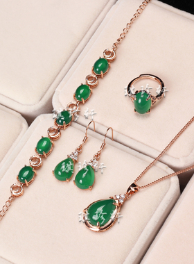 玛瑙玻璃种项链手链锁骨链