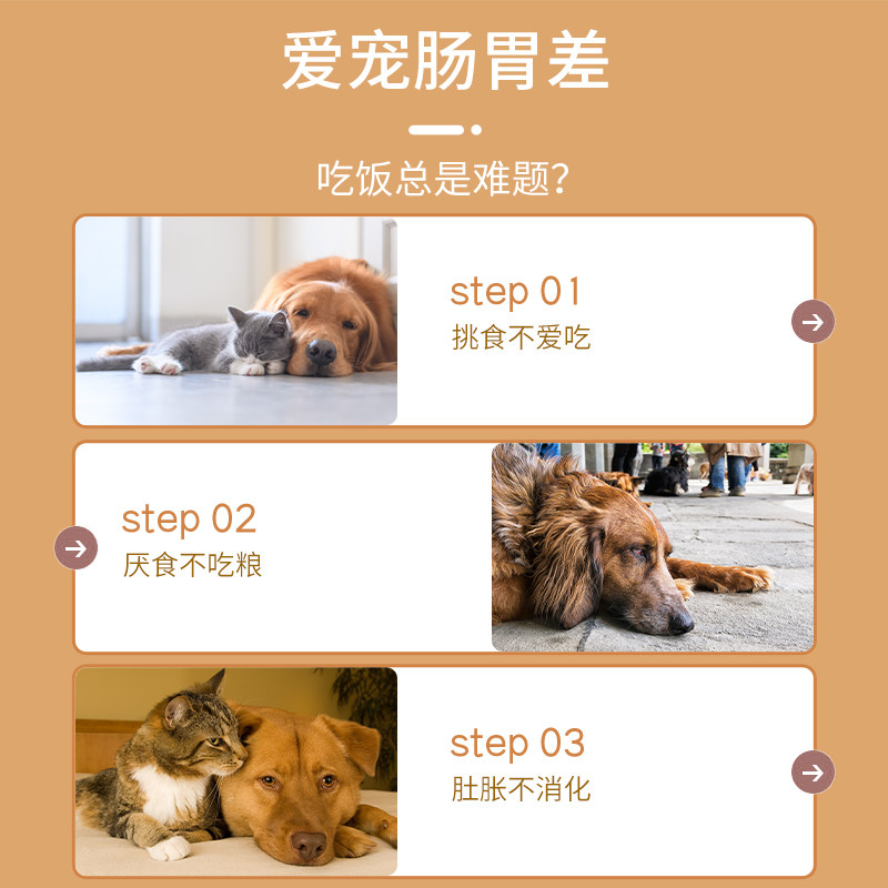 宠物消食片健胃山楂粉开胃助消化不良肚子胀狗狗益生菌调理肠胃宝,淘宝优惠券,粉丝福利购,淘宝优惠卷