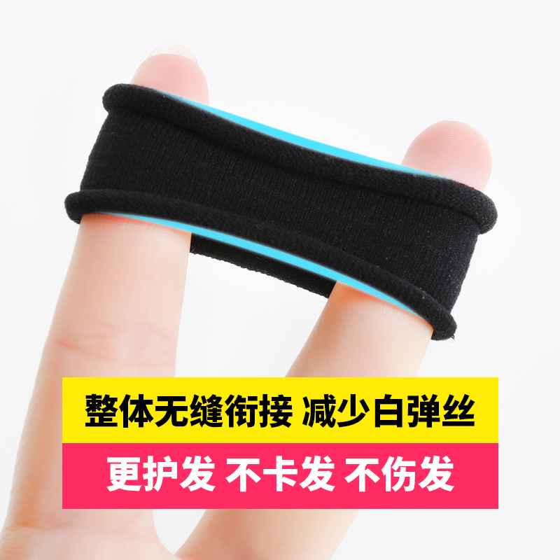 Hair rope rubber band female high elasticity black hair tie - 图2