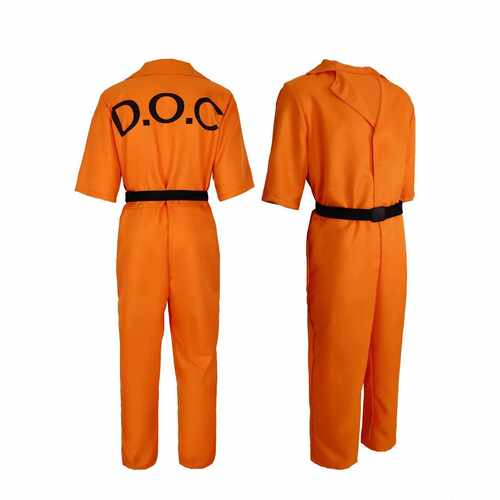 Halloween role-playing prison uniform set prison uniform - 图1