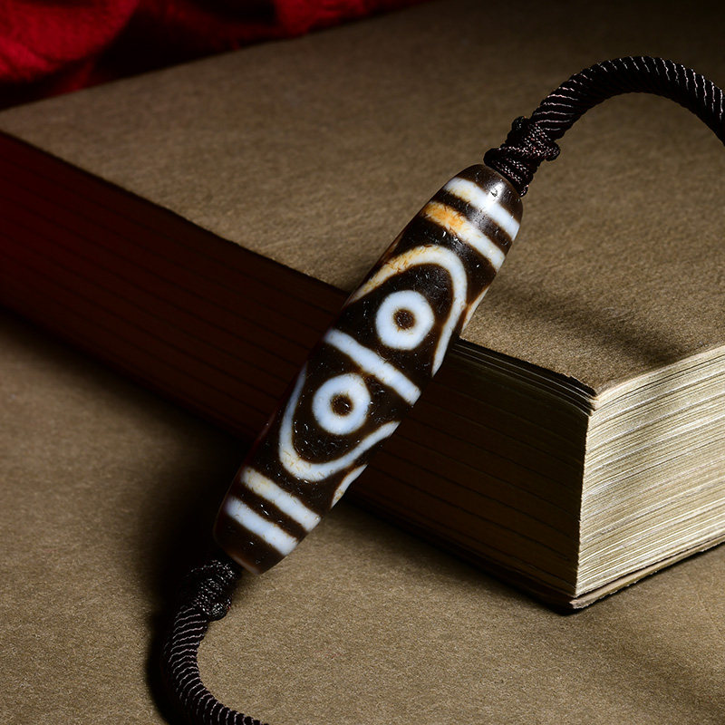 西藏传世真品老天珠吊坠老料锁骨链 宫妃项坠/吊坠