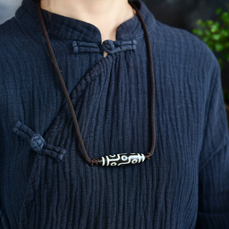 西藏传世真品老天珠至纯老料吊坠 宫妃项坠/吊坠