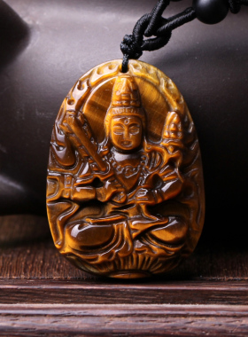 属牛守护神本命佛普萨饰品虎晴石