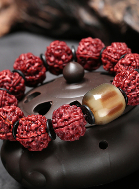 包浆佛珠文玩礼物大金刚菩提子